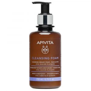Apivita Cleansing Αφρός Κρεμωδης Καθαρισμού Ελιά & Λεβάντα 200ml