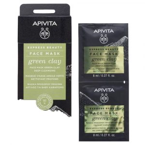 Apivita Ex. Beauty Μάσκα Πράσινος Άργιλος 2X8ml
