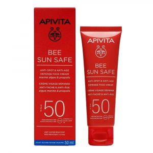 Apivita Bee Sun Safe Κρέμα Προσώπου Κατά Των Πανάδων & Των Ρυτίδων SPF50 50ml