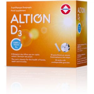 Altion Vitamin D3 30 Sticks Κοκκία Διασπειρόμενα Στο Στόμα