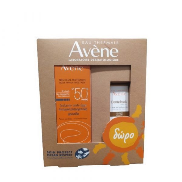 Avene Creme Solaire Antiage 50+ & Dermabsolu Creme 10ml Δώρο 50ml