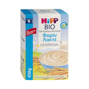 Hipp Κρεμα Με Γαλα Φαριν Λακτε 6o Μηνα 450gr