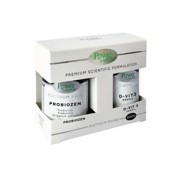 Power Platinum Probiozen 15S Tabs Promo (+Δωρο D-Vit3 2000Iu 20S Tabs)