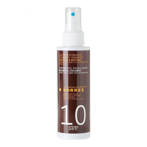 Korres Καρύδα & Αμύγδαλο Αντηλιακό Λάδι Spf10 150ml