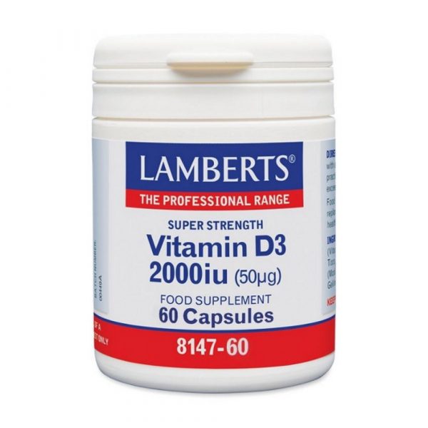Lamberts Vitamin D3 2000Iu 60 Caps
