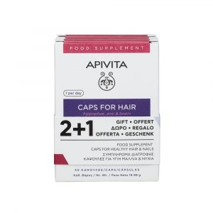 Apivita Κάψουλες Για Υγιή Μαλλιά & Νύχια Promo (2 + 1) 3 X 30 Cps