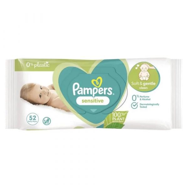 Pampers Wipes Sensitive Pf 12X52