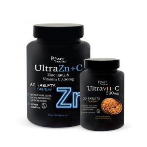Power Sport Ultra Zinc+ Vit C 60 Tabs Promo (+ Δώρο Ultravit-C 500Mg 20 Tabs)