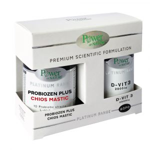 Power Platinum Probiozen Plus Chios Mastic 15 Caps Promo (+ Δώρο D-Vit3 2000Iu 20 Tabs)