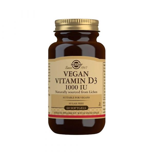 Solgar Vit. D-3 1000 Iu Vegan Softgels 60S