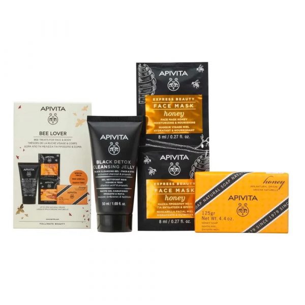 Apivita Bee Lover Gel Καθαρισμού 50ml Promo (+Σαπούνι Μέλι 125Gr & Express Mask 2X8ml)