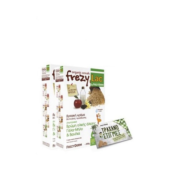 Frezyderm Frezylac Βρώμη-Γάλα-Μήλο-Βανίλια 200gr 2τμχ