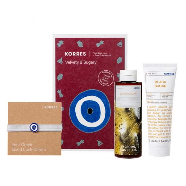 Korres Black Sugar Αφρόλουτρο Promo (+Body Milk 125ml + Δώρο Βραχιολάκι Ματάκι)