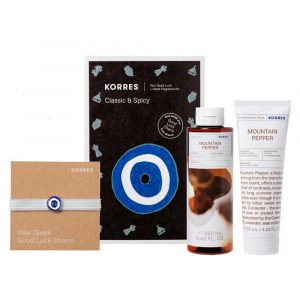 Korres Mountain Pepper Αφρόλουτρο 250ml Promo (+After Shave 125ml + Δώρο Βραχιολάκι Ματάκι)