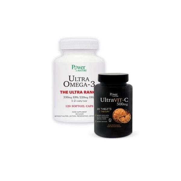 Power Ultra Omega-3 120S Tabs + Ultravit-C 500Mg 20S Tabs