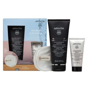 Apivita Set Black Detox Cleansing Gel Promo (+Mini Cleansing Milk 50ml)
