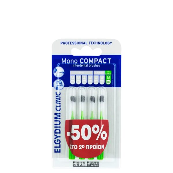 Elgydium Clinic Duo Monocompact Green 1,1 2*4Un