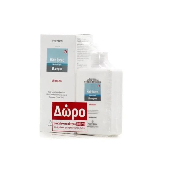 Frezyderm Hair Force Shampoo Women 200ml (Με Κουτί) Promo (+Hair Force Shampoo Women 100ml)
