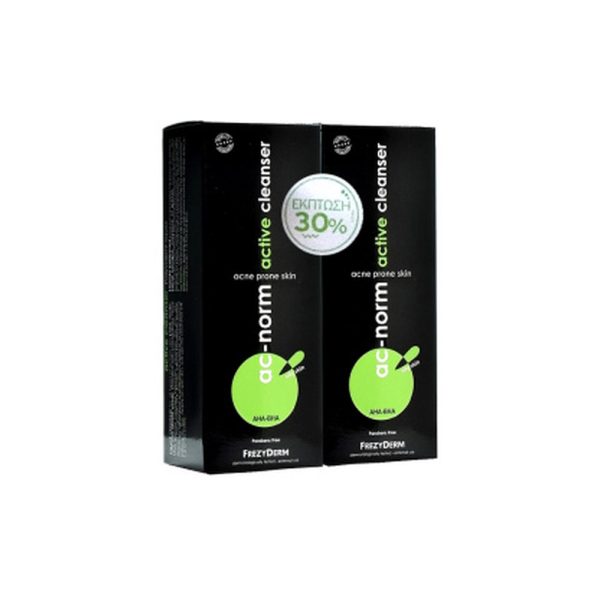 Frezyderm Ac-Norm Active Cleanser 200ml (Με Κουτί) X 2 Promo (-30%)