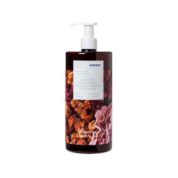 Korres Sea Lavender Body Cleanser 1Lt Wrap
