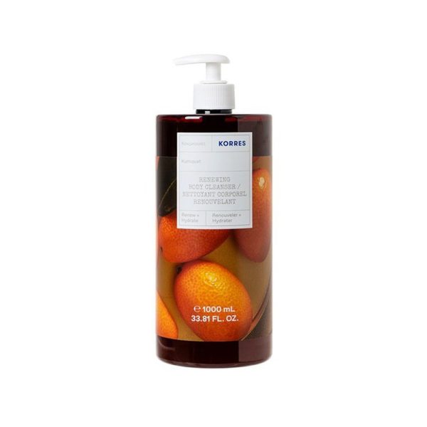 Korres Kumquat Shower Gel 1Lt Wrap
