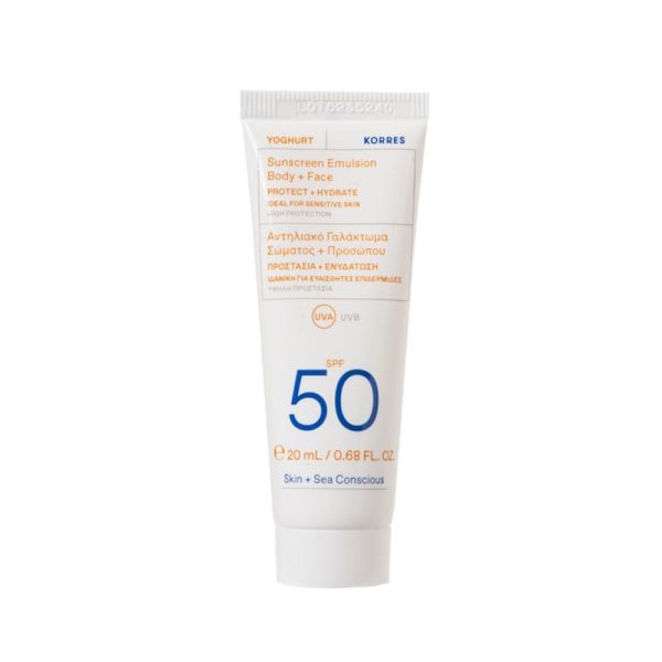Korres Yoghurt Face Body Sunscreen Spf50 20ml