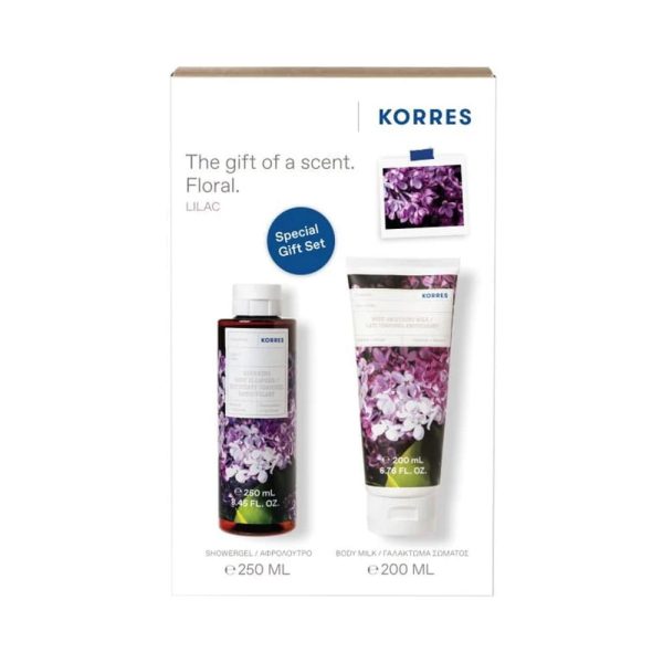 Korres Lilac Shower Gel 250ml Promo (+Body Milk 200ml)