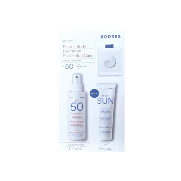 Korres Yoghurt Body Sunscreen Spf50 50ml Promo (+Aftersun 50ml)