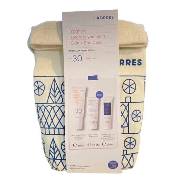 Korres Yoghurt Face Sunscreen Spf30 Promo (+Moisturiser & Face Cleanser)