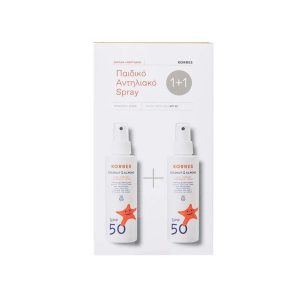 Korres Coconut & Almond Kids Sunscreen Spray Spf50 Promo (1+1)