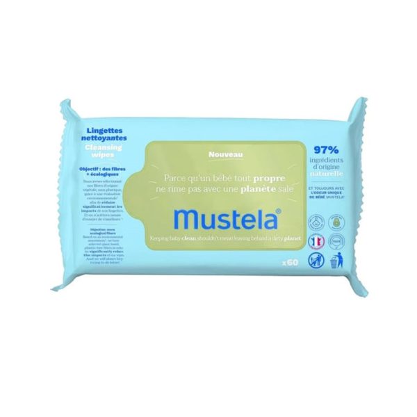 Mustela 60 Dermo Soothing Wipes Del. Fragr. Avocado