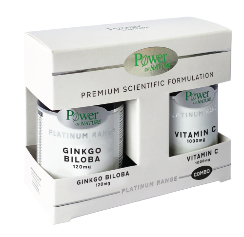 Power Platinum Ginkgo Biloba 120Mg 30S + Vitamin C 1000Mg 20S