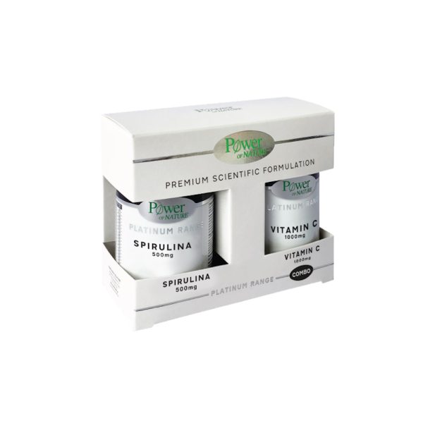 Power Platinum Spirulina 500Mg 30S + Vitamin C 1000Mg 20S
