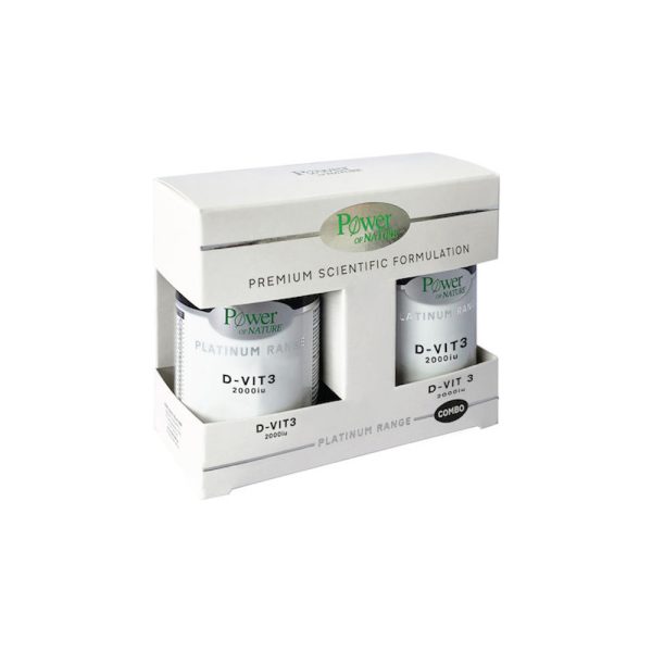 Power Platinum D-Vit3 2000Iu 60S + D-Vit3 2000Iu 60S