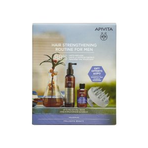 Apivita Λοσιόν Κατά Της Τριχόπτωσης 150ml Promo (+Δώρο Τον. Σαμπουάν Για Άνδρες Μινι 75ml & Βούρτσα)