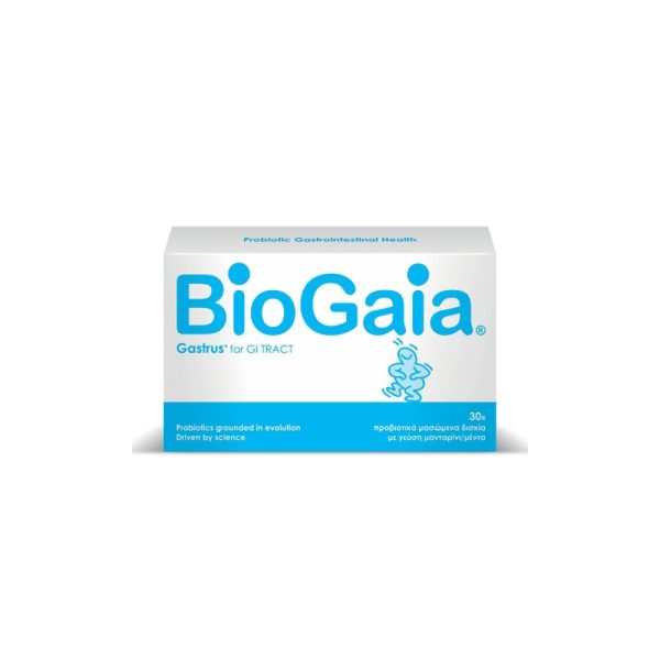 Biogaia Gastrus Γεύση Μανταρίνι + Μέντα 30 Δισκία/Περιεκτη