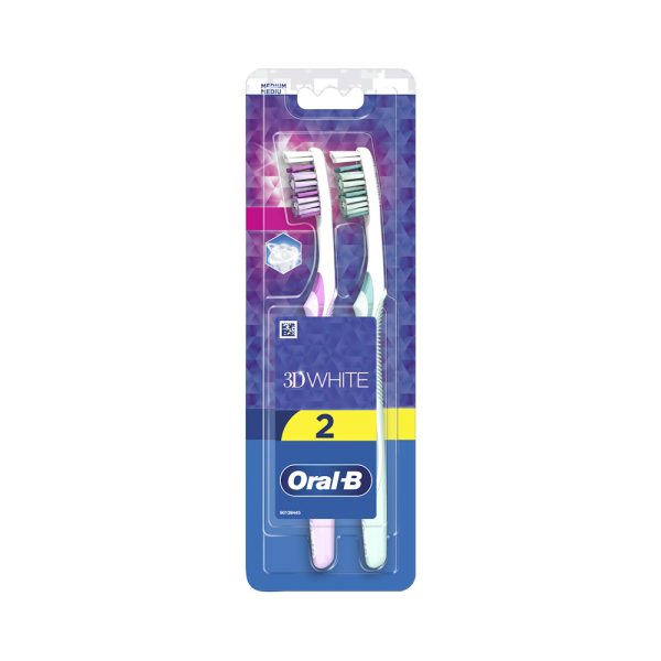 Oral B Οδοντόβουρτσα 3D White Duo 35M 1X2