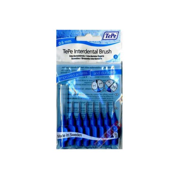 Tepe Μεσοδόντια 0,60mm Μπλε X-Fine 8τμχ.