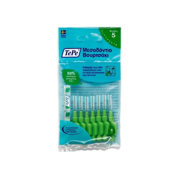 Tepe Μεσοδόντια 0,80mm Πράσινο Medium 8τμχ.