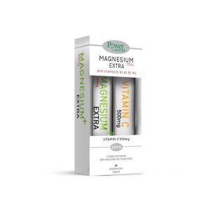 Magnesium Extra 375Mg Stevia 20S + Δώρο Vit C500Mg 20S