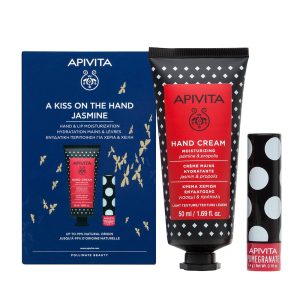 Apivita Promo A Kiss On The Hand Jasmine: Κρέμα Χεριών Ενυδατωσης Με Γιασεμί & Πρόπολη 50ml & 4,4G