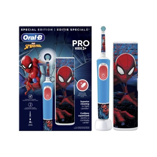 Oral B Vitality Pro Kids Spiderman Case