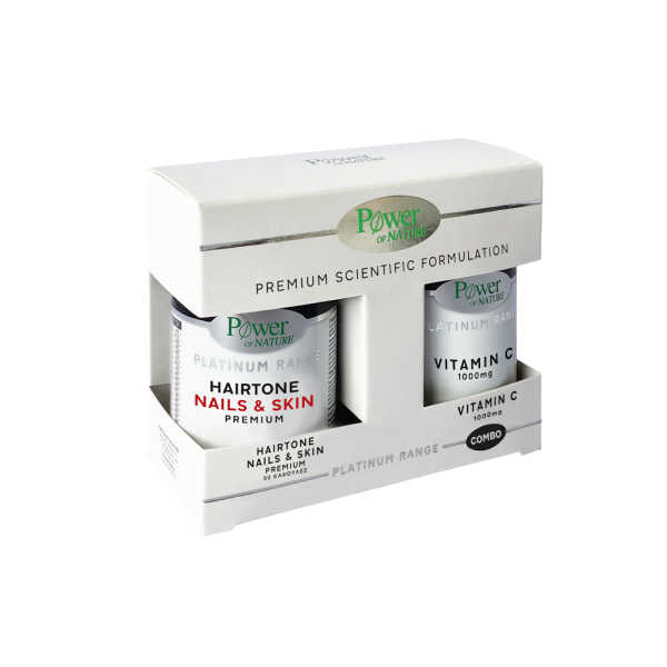 Power Health Platinum Hairtone Nails & Skin Premium 50S + Vitc 1000Mg 20S