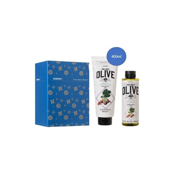 Korres Olive Figue Shower Gel 250ml & Body Cream 400ml