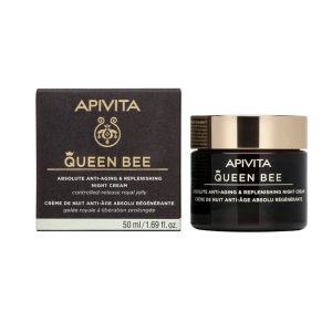 Apivita Queen Bee Κρέμα Νύχτας Απόλυτης Αντιγήρανσης & Εντατικής Θρέψης 50ml