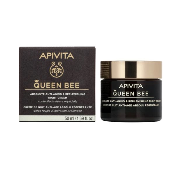 Apivita Queen Bee Κρέμα Νύχτας Απόλυτης Αντιγήρανσης & Εντατικής Θρέψης 50ml